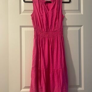 Sonoma Vibrant Pink Midi Dress